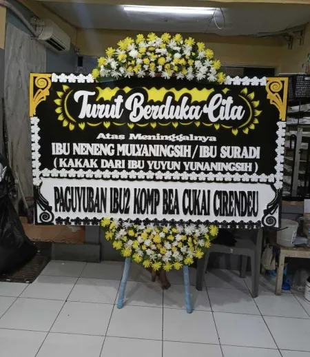 Papan Bunga Duka Stasiun Bogor